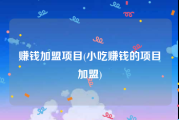 赚钱加盟项目(小吃赚钱的项目加盟)