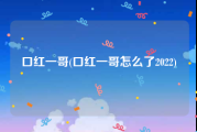 口红一哥(口红一哥怎么了2022)