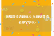 网络营销培训机构(学网络营销去哪个学校)