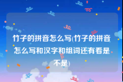竹子的拼音怎么写(竹子的拼音怎么写和汉字和组词还有看是不是)