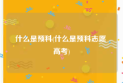 什么是预科(什么是预科志愿 高考)