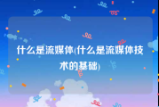 什么是流媒体(什么是流媒体技术的基础)