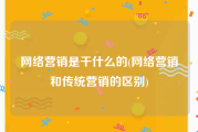 网络营销是干什么的(网络营销和传统营销的区别)