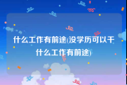什么工作有前途(没学历可以干什么工作有前途)
