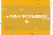 wpc木塑(WPC木塑地板路面结构图)