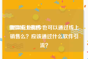 餐饮线上销售
:餐饮行业如今也可以通过线上销售么？应该通过什么软件引流？