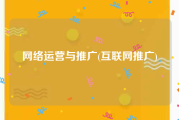 网络运营与推广(互联网推广)