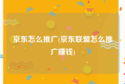 京东怎么推广(京东联盟怎么推广赚钱)