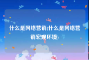 什么是网络营销(什么是网络营销宏观环境)