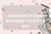 一级军士长相当于什么级别(一级军士长相当于什么级别军官待遇)