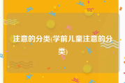 注意的分类(学前儿童注意的分类)