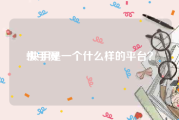 快手网:快手是一个什么样的平台？