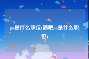pa是什么职位(酒吧pa是什么职位)