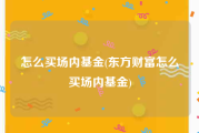 怎么买场内基金(东方财富怎么买场内基金)