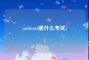 cat4(cat4是什么考试)