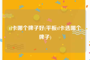 tf卡哪个牌子好(平板tf卡选哪个牌子)
