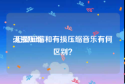 无损压缩:无损压缩和有损压缩音乐有何区别？