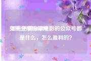 免费分享短视频
:那些免费分享电影的公众号都是什么，怎么盈利的？