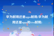 华为耐用还是oppo耐用(华为耐用还是oppo和vivo耐用)