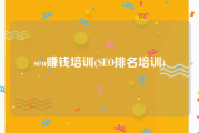 seo赚钱培训(SEO排名培训)