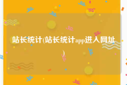 站长统计(站长统计app进入网址)