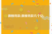 薇娅罚款(薇娅罚款几个亿)