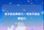 显示器品牌排行(一线显示器品牌排行)