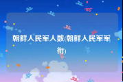 朝鲜人民军人数(朝鲜人民军军衔)