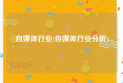 自媒体行业(自媒体行业分析)