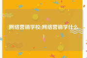 网络营销学校(网络营销学什么)