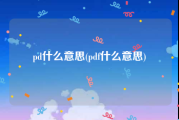 pd什么意思(pdf什么意思)
