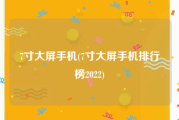 7寸大屏手机(7寸大屏手机排行榜2022)