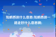 驾鹤西游什么意思(驾鹤西游一路走好什么意思啊)