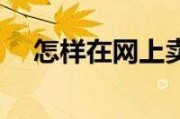 如何在网上卖东西(如何在网上卖东西视频)