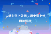 pc端如何上外网(pc端免费上外网加速器)