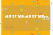 品牌推广案例(品牌推广案例ppt)