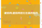 趣拍网(趣拍网抢红包真的假的)