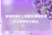眼镜框架什么材质好(眼镜框架什么材质好还便宜)