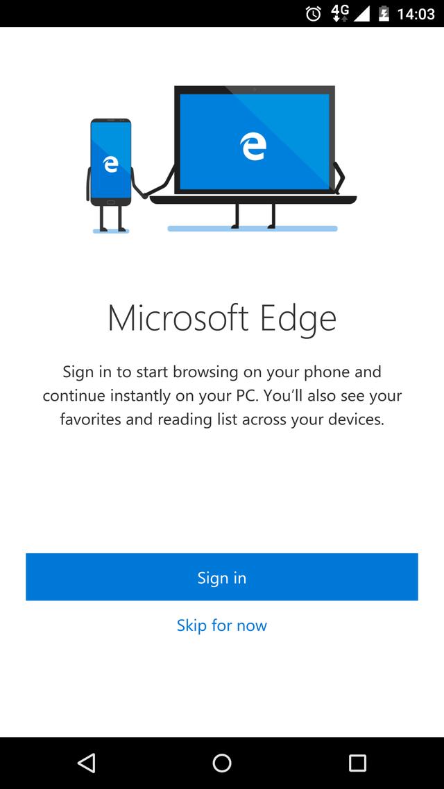 wap端:手机上的微软edge浏览器好用吗？  第1张