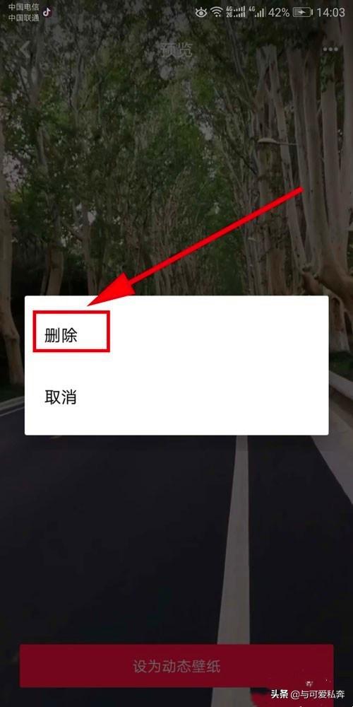 视频做成动态壁纸
:怎么将抖音视频做成动态壁纸，又怎么修改或删除？  第10张