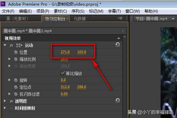 pr怎么做特效视频
:pr如何制作画中画效果？  第10张