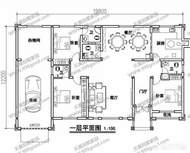 各种房屋的设计视频
:东西相距20米，南北相距10米的宅基地，一层房屋怎么设计？  第12张