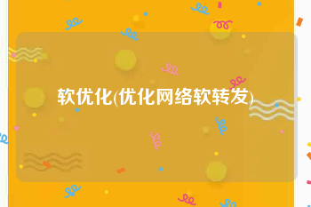 软优化(优化网络软转发)