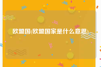 欧盟国(欧盟国家是什么意思)