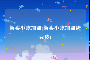 街头小吃加盟(街头小吃加盟烤豆皮)