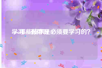 学习seo有用吗:seo那些技术是必须要学习的？