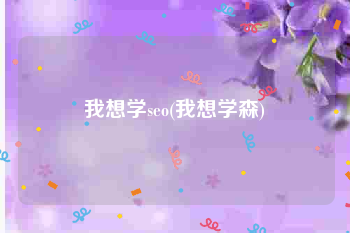 我想学seo(我想学森)