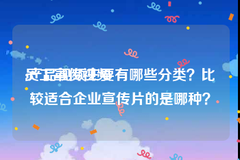 员工宣传视频
:产品视频主要有哪些分类？比较适合企业宣传片的是哪种？