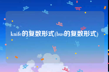 knife的复数形式(bus的复数形式)