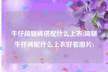 牛仔阔腿裤搭配什么上衣(阔腿牛仔裤配什么上衣好看图片)